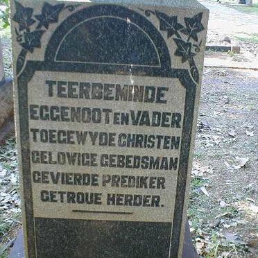 CILLIÉ David Petrus 1877-1935 (b)