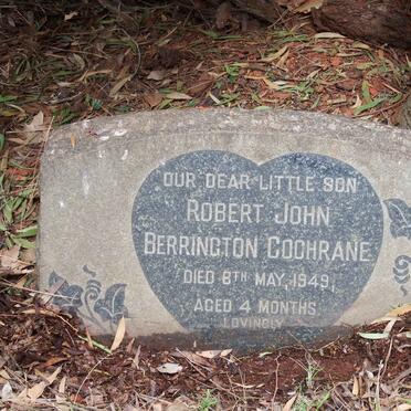 COCHRANE Robert John Berrington -1949