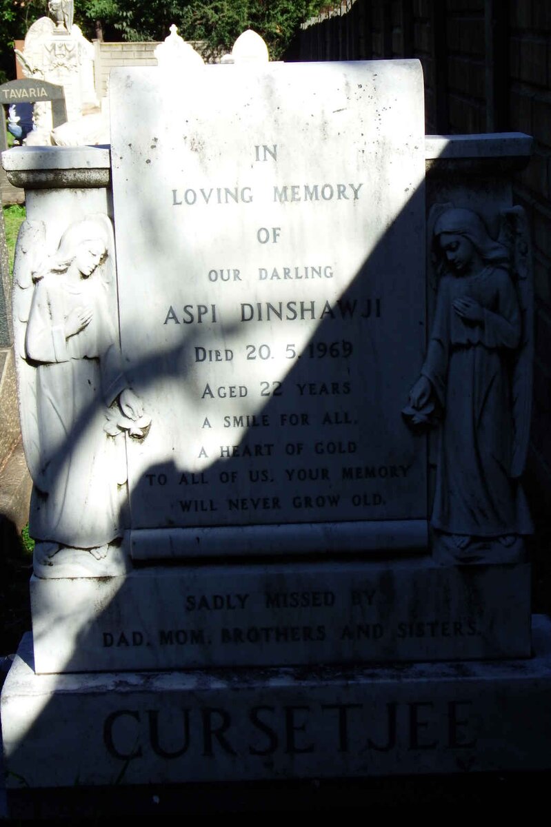 CURSETJEE Aspi Dinshawji -1969