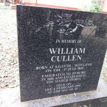 CULLEN William 1855-1904