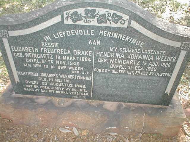 DRAKE :: WEINGARTZ :: WEEBER