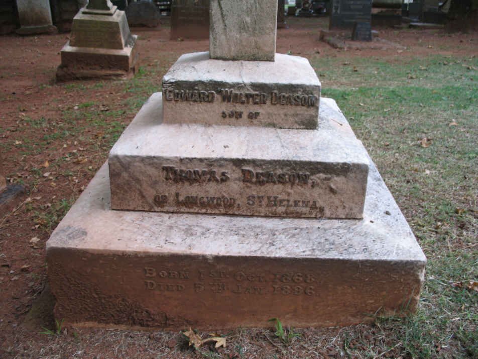 DEASON Edward Walter 1868-1896