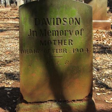 DAVIDSON Mother -1904