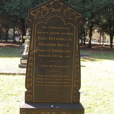 FOURIE Elsie Petronella Francina nee THEUNISSEN  -1908