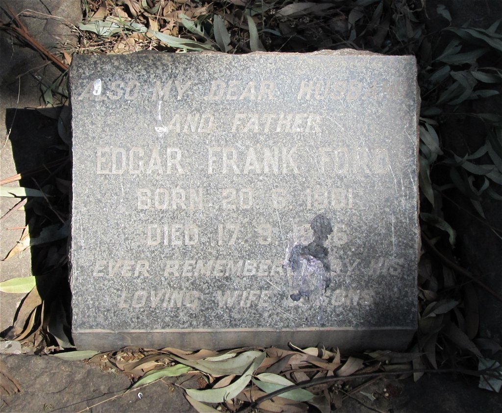 FORD Edgar Frank 1910-1956