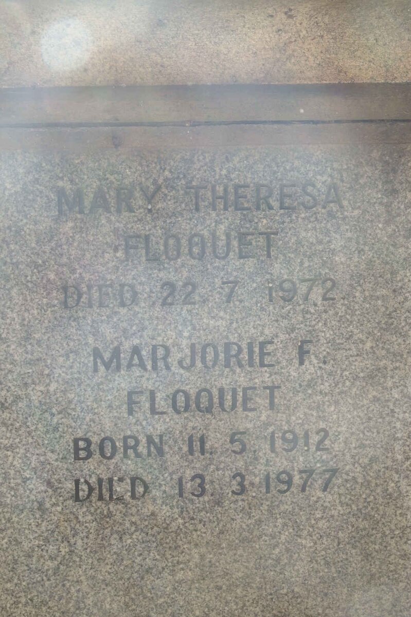 FLOQUET Mary Theresa -1972 :: FLOQUET Marjorie F. 1912-1977