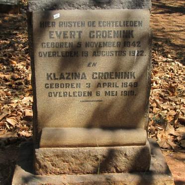 GROENINK Evert 1842-1922 &amp; Klazina 1849-1910