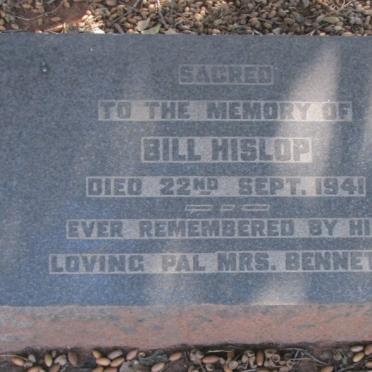 HISLOP Bill -1941