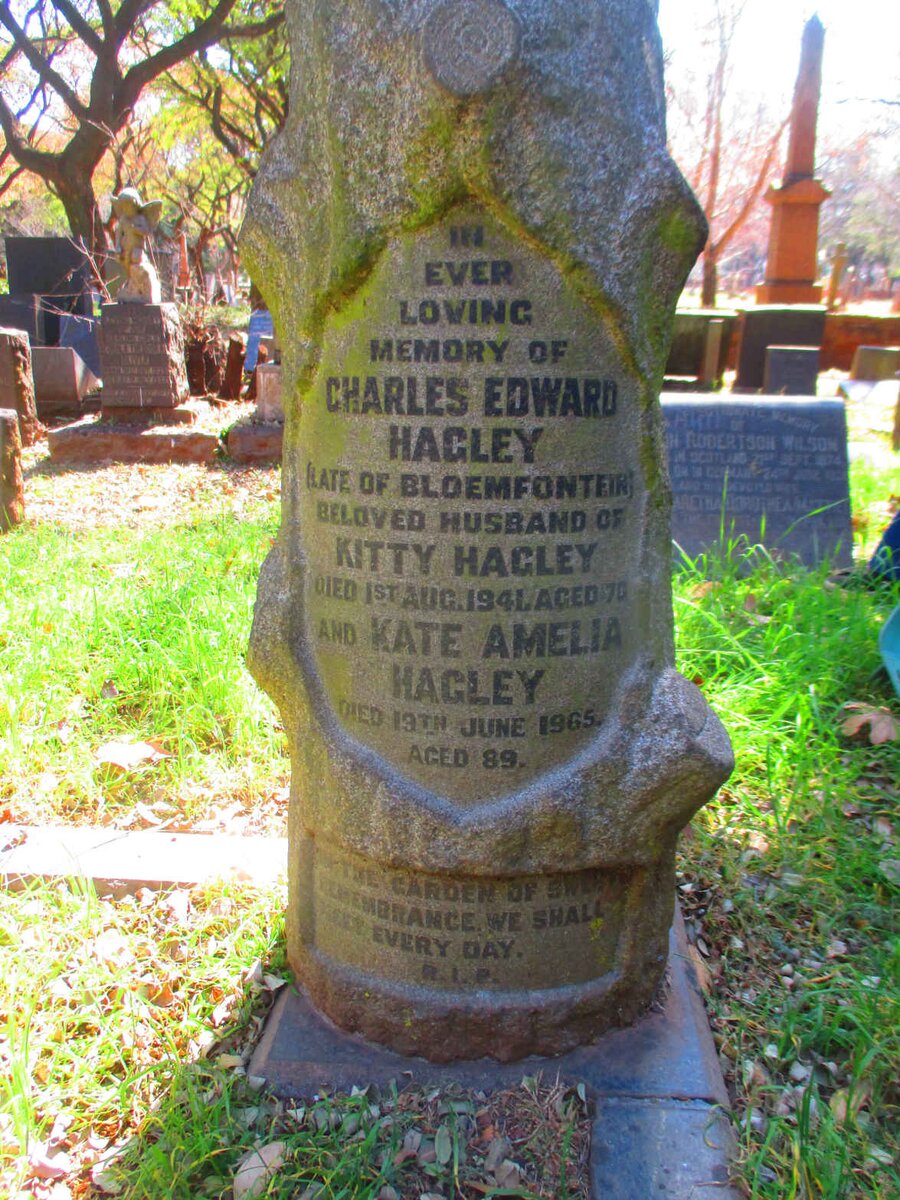 HAGLEY Charles Edward  -1941 :: HAGLEY Kate Amelia  -1965