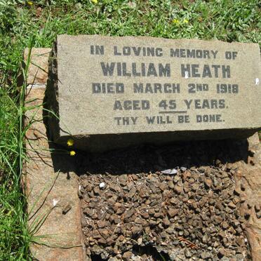 HEATH William Samuel Jonathan -1918