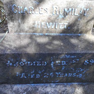 HEWITT Charles Romilly -1897