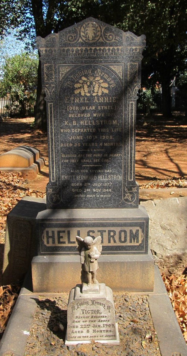 HELLSTROM Knutt Bernhard 1877-1944 &amp; Ethel Annie -1908