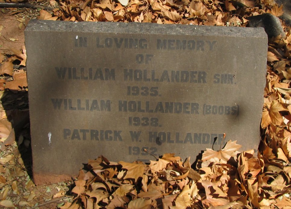 HOLLANDER William -1935 :: HOLLAND William -1938 :: HOLLAND Patrick W. -1952