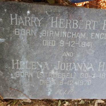HILL Harry Herbert -1941 &amp; Helena Johanna STROEBEL 1889-1970