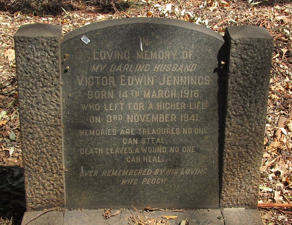 JENNINGS Victor Edwin 1916-1941