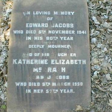 JACOBS Edward 1861-1941 :: McGRATH Katherine Elizabeth nee JACOBS 1893-1950
