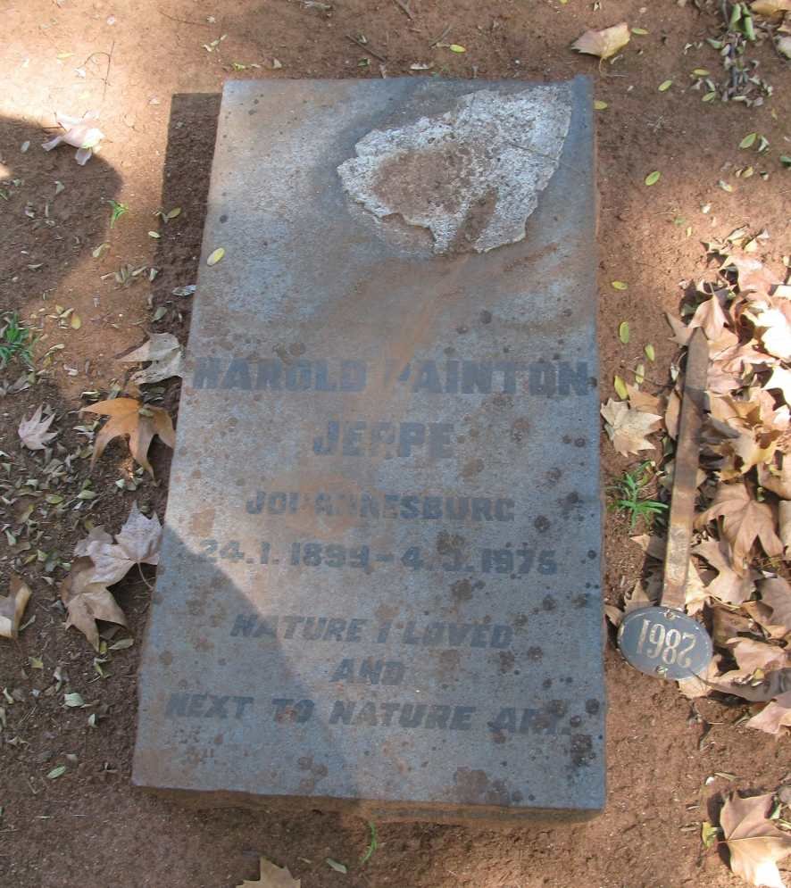 JEPPE Harold Painton 1899-1975