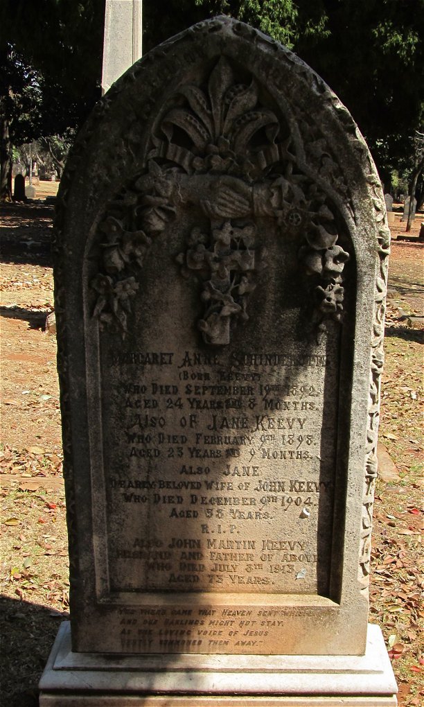 KEEVY John Martin -1913 &amp; Jane -1904 :: SCHINDEHUTTE Margaret Ann nee KEEVY -1892