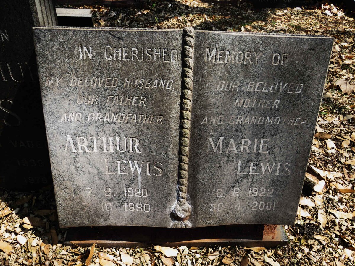 LEWIS Arthur 1920-1980 &amp; Marie 1922-2001