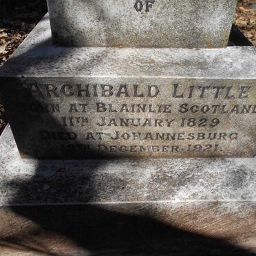 LITTLE Archibald 1829-1921 &amp; Alexina -1918