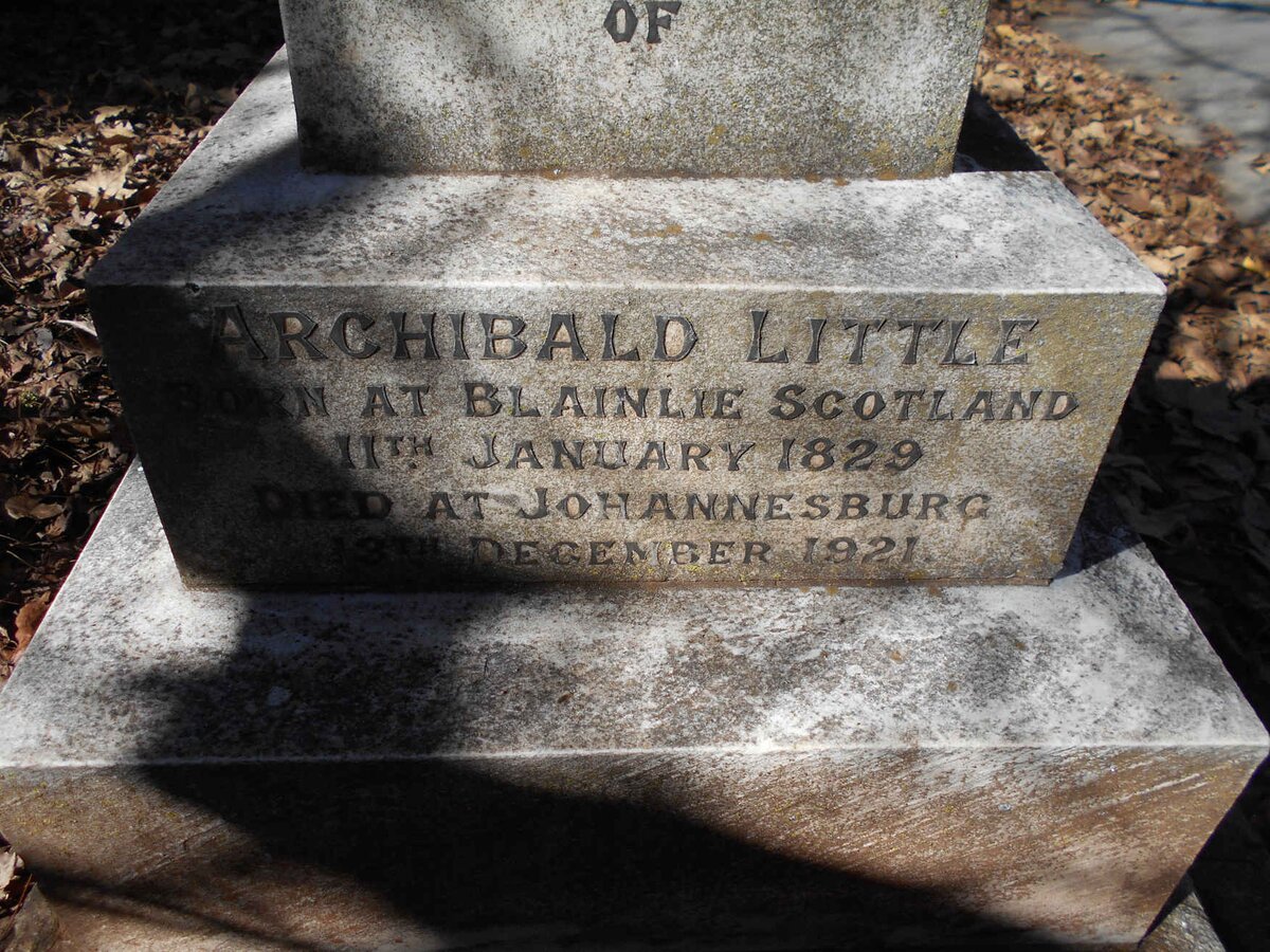 LITTLE Archibald 1829-1921 &amp; Alexina -1918