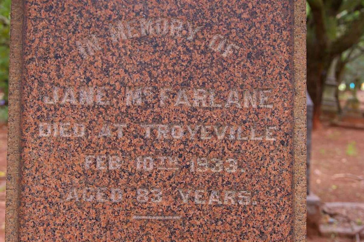 McFARLANE Jane -1933