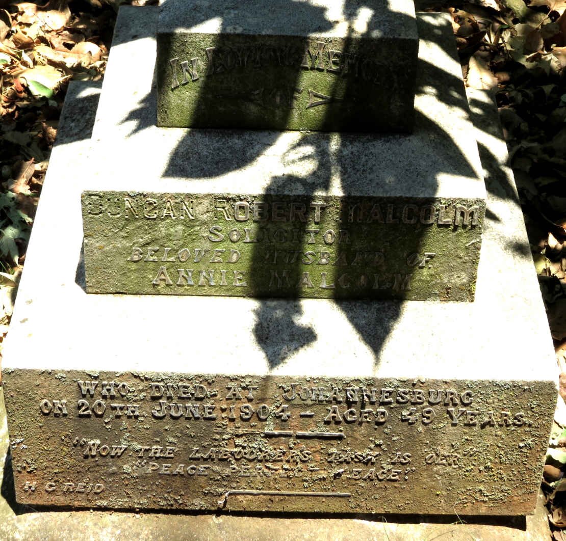MALCOLM Duncan Robert -1904