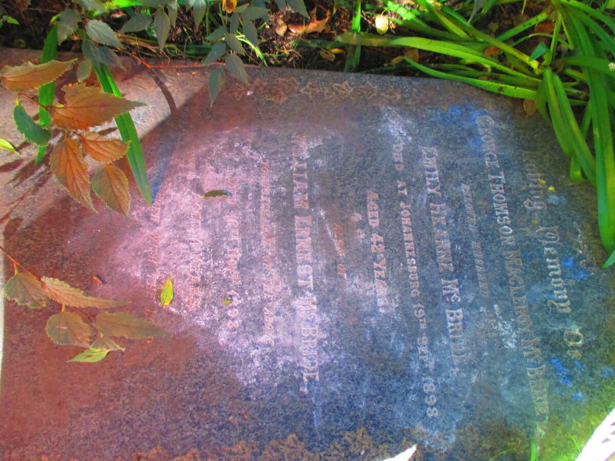 MCBRIDE George Thomson Macleroy -1898 :: MCBRIDE William Ernest -1898