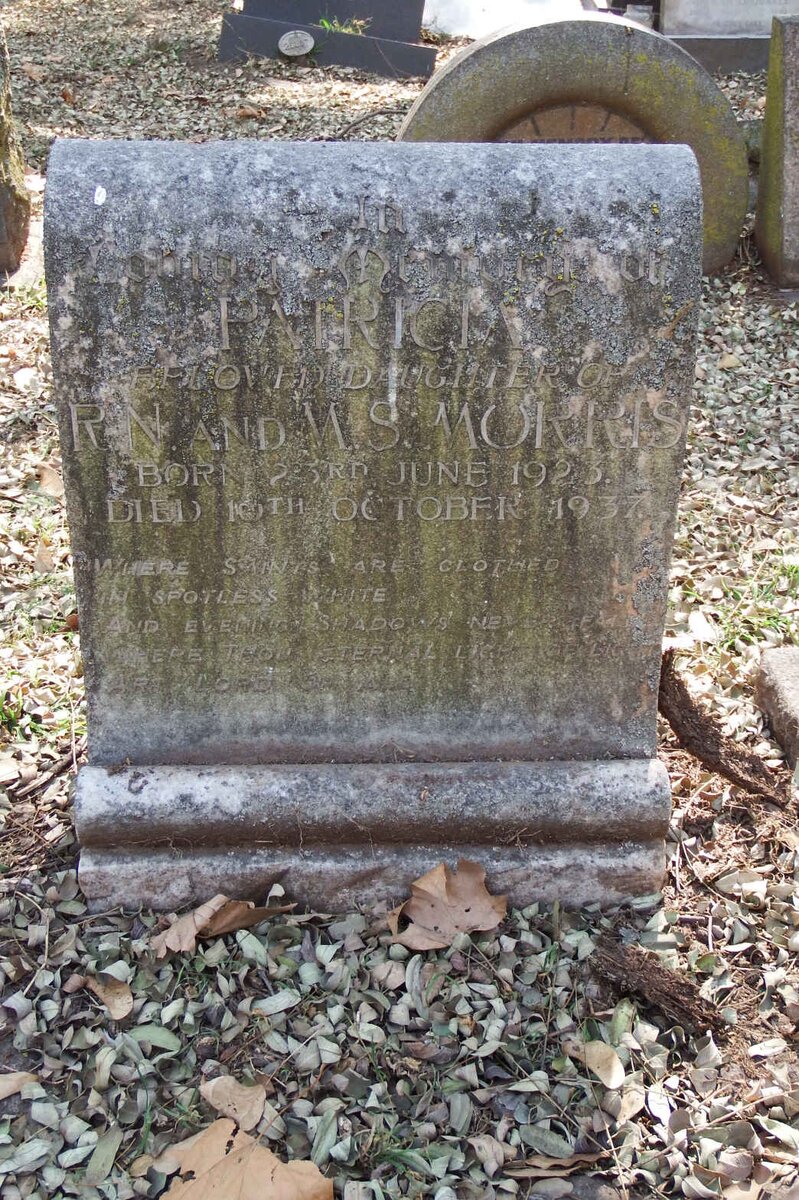 MORRIS Patricia 1923-1937