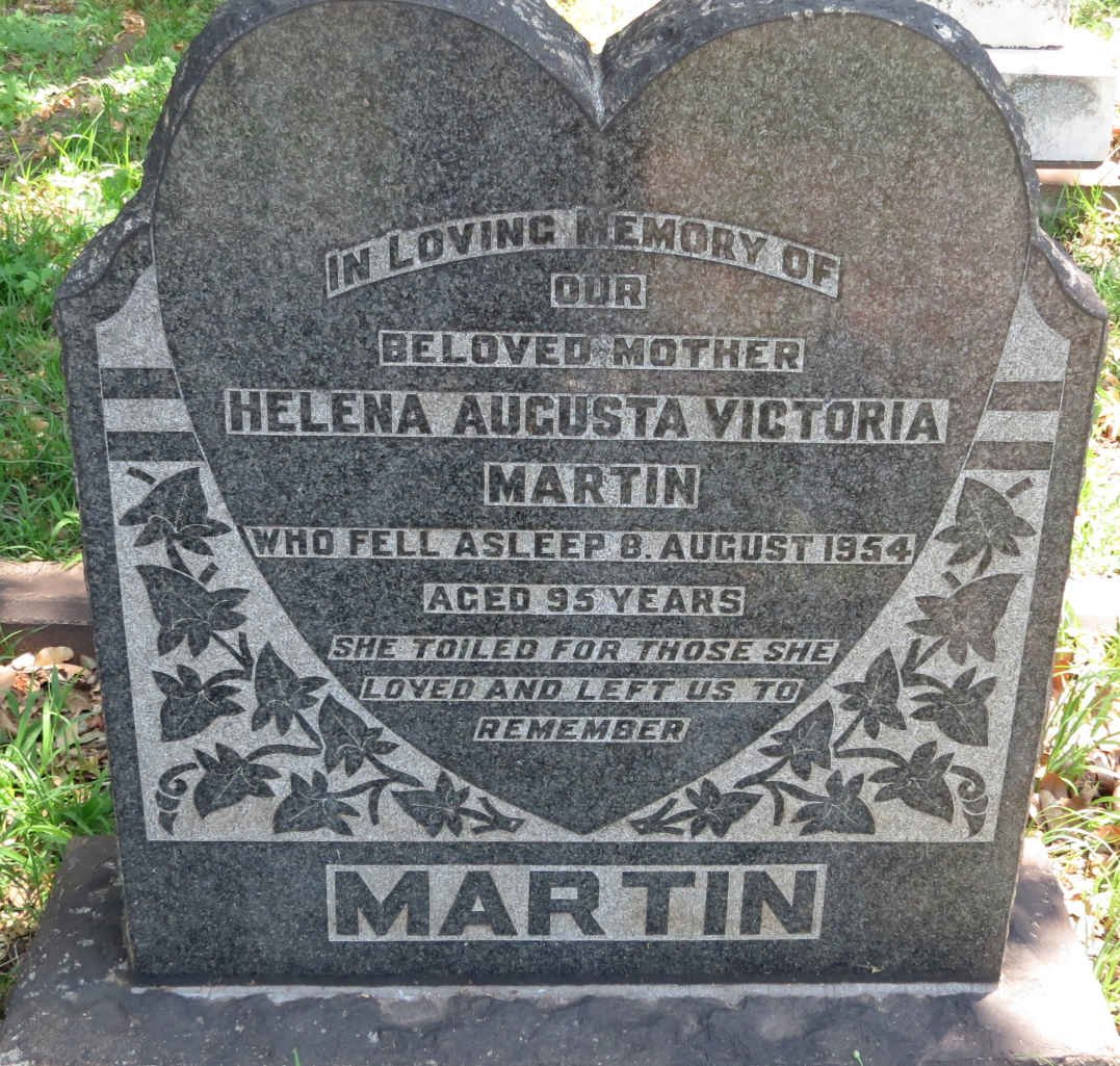 MARTIN Helena Augusta Victoria -1954