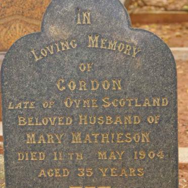 MATHIESON Gordon -1904