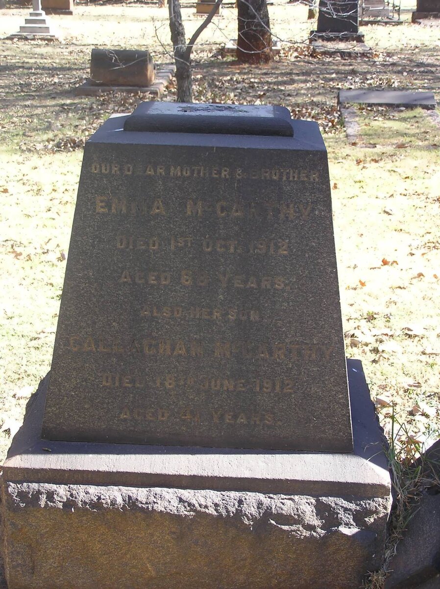 McCARTHY Emma -1912 :: McCARTHY Callaghan -1912