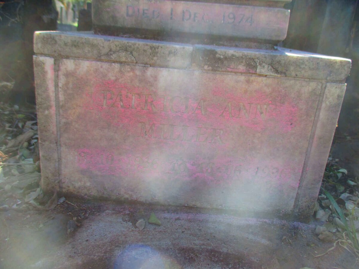 MILLER Patricia Ann 1936-1936