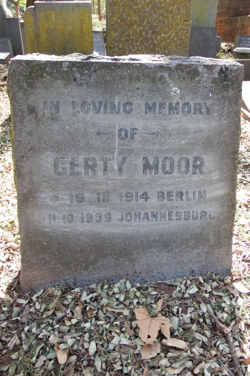 MOOR Gerty 1914-1939