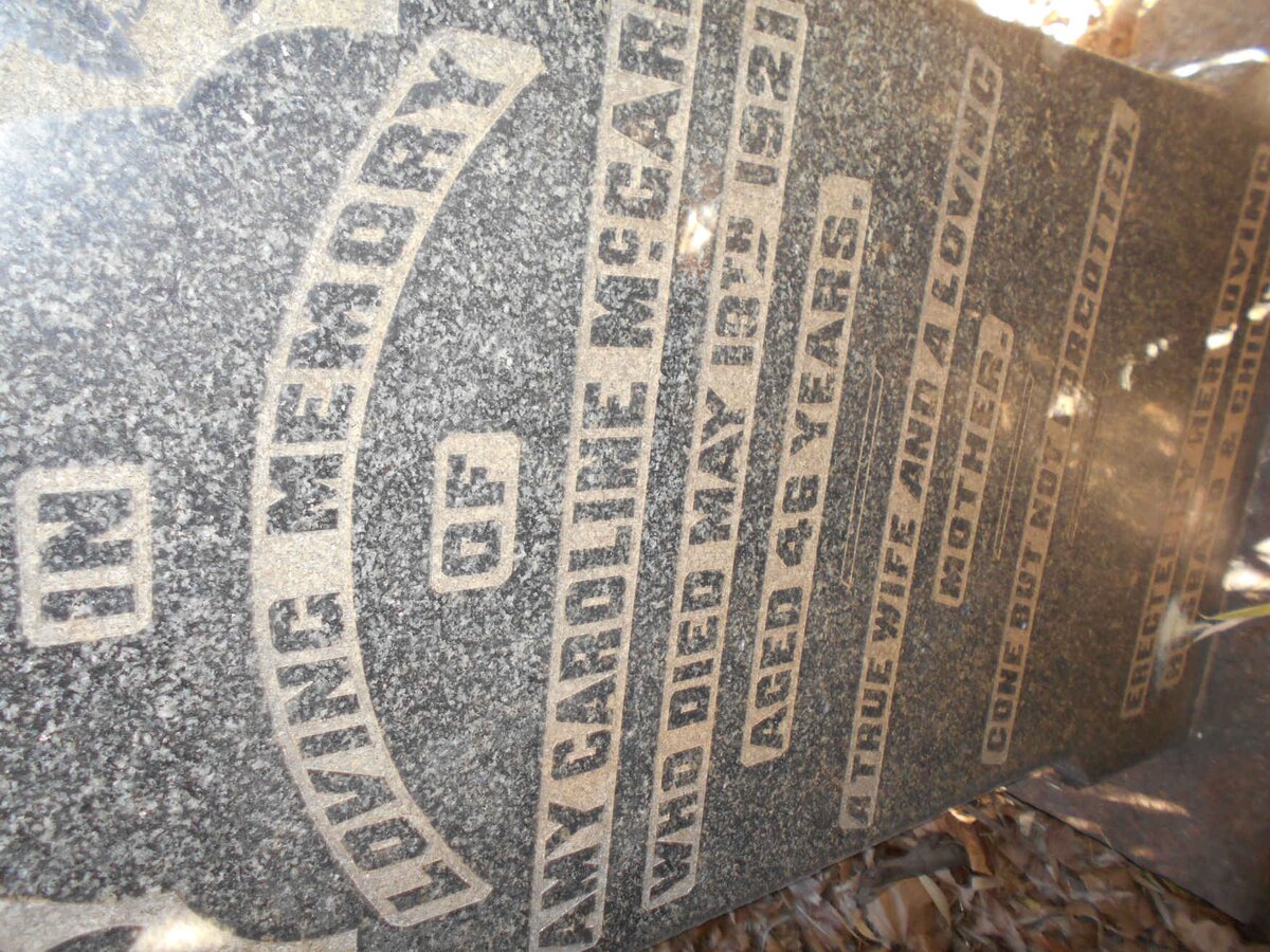 MCGARR Amy Caroline -1921