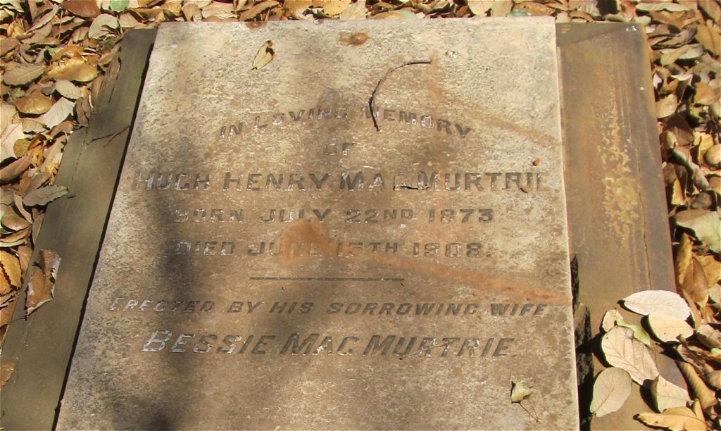 MacMURTRIE Hugh Henry 1873-1908 