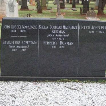 MACKENZIE :: ROBERTSON :: BURMAN