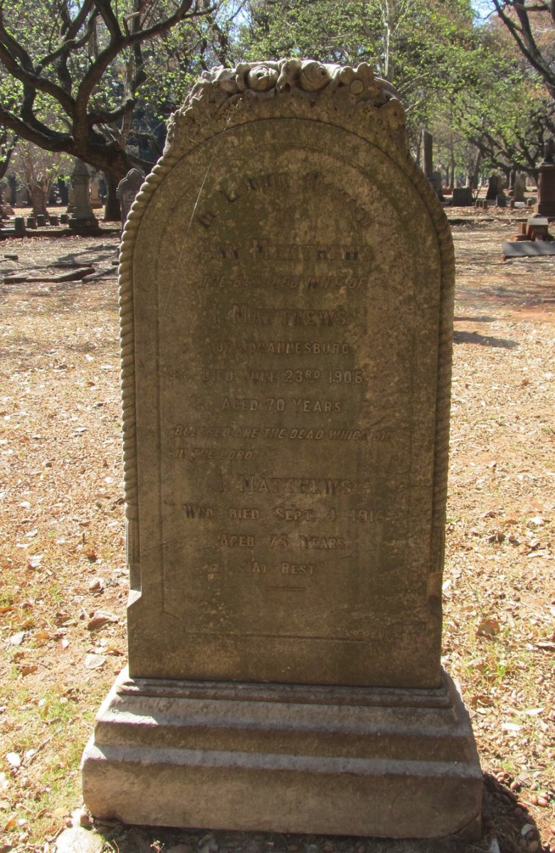 MATTHEWS I. -1915 &amp; Ann -1906