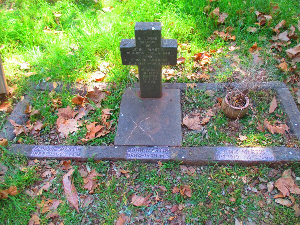 MARTIN John 1884-1949 &amp; Elinore 1888-1968 :: MARTIN Michael Richard 1973-1974 _1 :: MARTIN J.M.S. 1919-1986