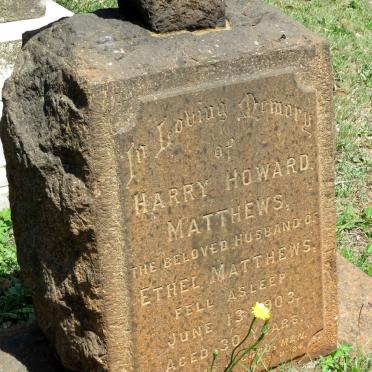 MATTHEWS Harry Howard -1903