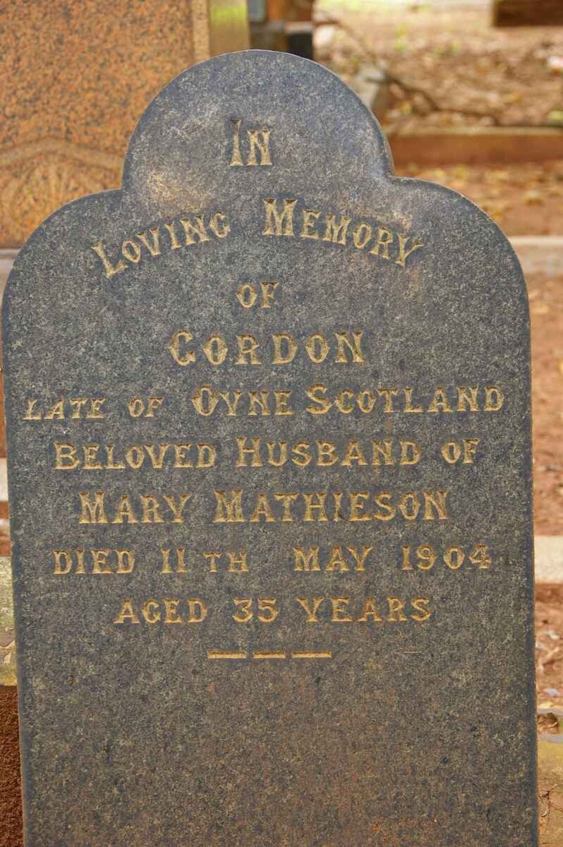 MATHIESON Gordon -1904