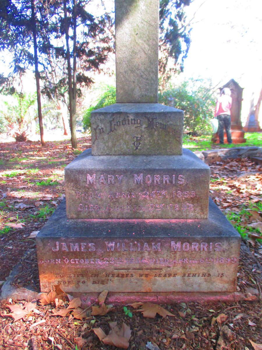 MORRIS James William 1854-1899 & Mary 1855-1898