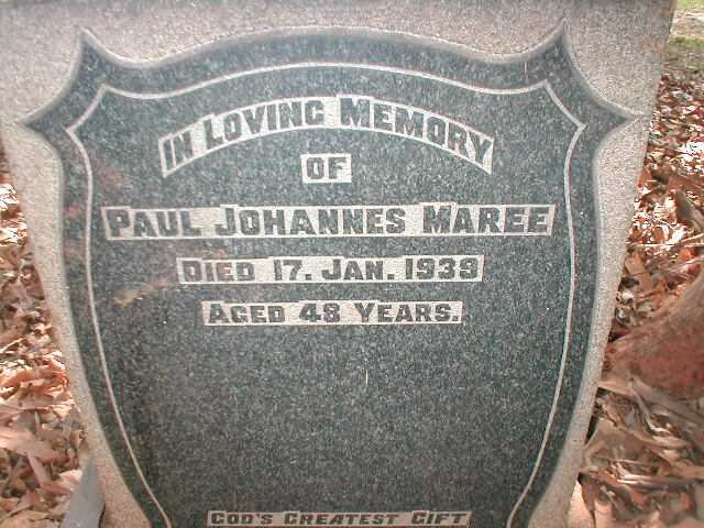 MAREE Paul Johannes 1891-1939