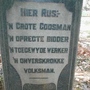 MARTINS J.N. 1857-1938 &amp; Margaretha Hendrika CRUYWAGEN -1948