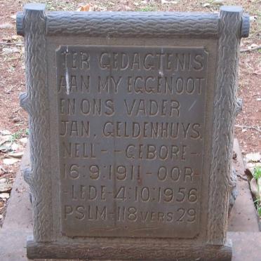 NELL Jan Geldenhuys 1911-1956