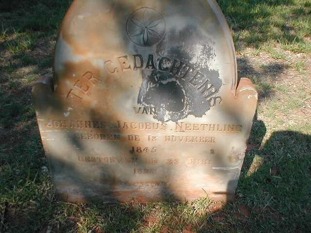 NEETHLING Johannes Jacobus 1845-1896