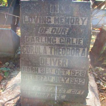 OLIVER Corola Theodora 1928-1932