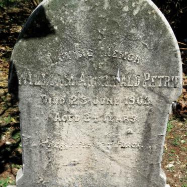 PETRIE William Archibald -1903