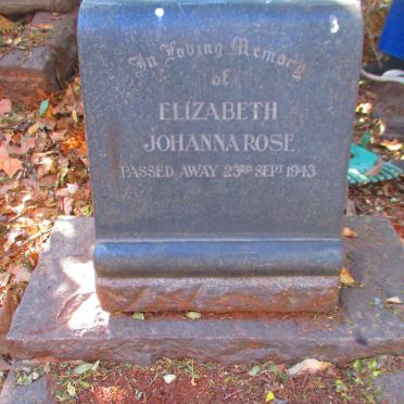ROSE Elizabeth Johanna -1943