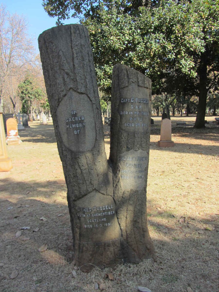 RUSSELL G. -1918 :: RUSSELL Caroline Frances 1887-196? :: RUSSELL James -1891